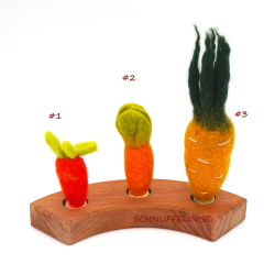 Filzstecker Möhren Ostern 3Größen für Jahresringe Ostern