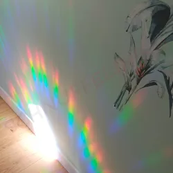 Osterhase Hase Regenbogen Lichteffekte, Fensterbilder Sonnenfänger