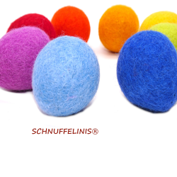 Filzeier Ostereier Regenbogen 6cm sets