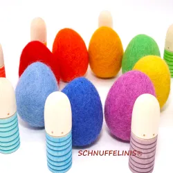 Easter eggs, felted eggs, Easter egg, XXL eggs