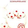 2,5cm Filzkugeln rot weiß, DIY Baumschmuck Filzperlen, rote Filzbälle