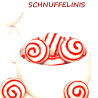felt balls 5x white red dots 18 SALE