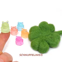 Grenouilles miniatures en 5 couleurs