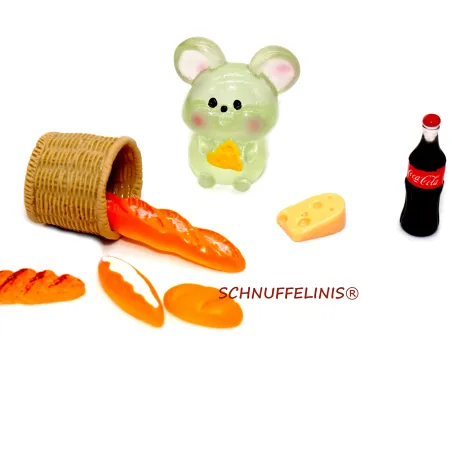 Miniature mice decoration, tiny mouse, minnie mouse