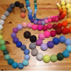 Felt balls colorful 500pcs.