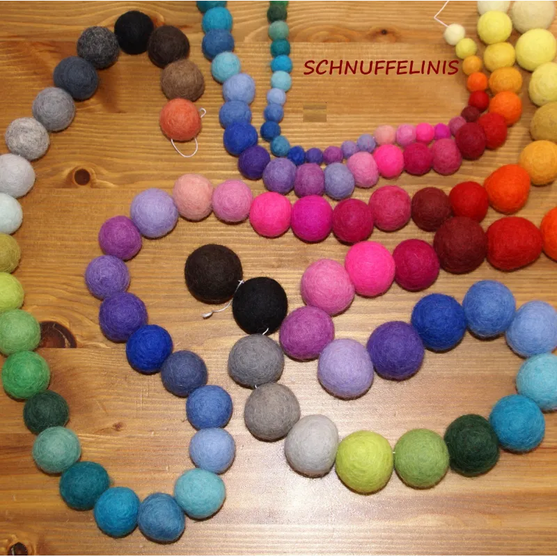 felt balls, 500pc. mix, felt balls whole sale