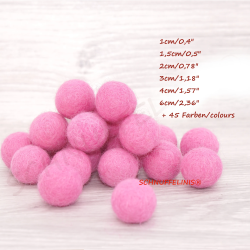 Felt balls forest mix 4 sizes 50pcs. sets