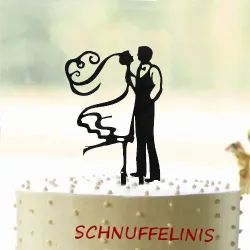 Hochzeitstorte Cake topper Brautpaar