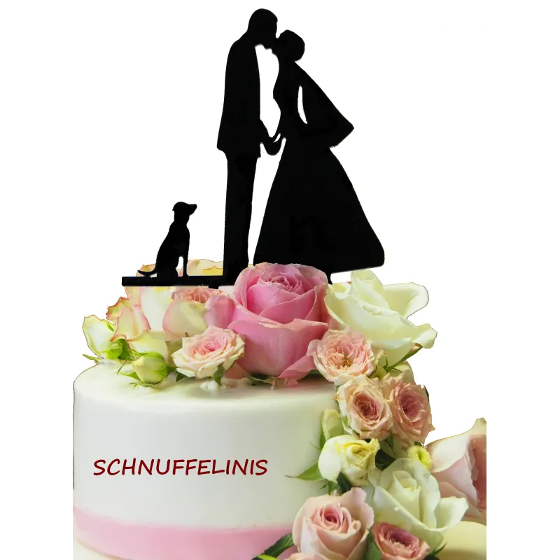 Cake topper, Torten Deko für die Hochzeitstorte, Braut im Brautkleid