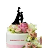 Cake topper, Torten Deko für die Hochzeitstorte, Braut im Brautkleid