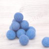 felt balls 4sizes mix 50pcs. blue