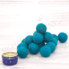 felt balls 4sizes mix 50pcs. turquoise