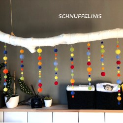 Felt balls 4 sizes mix 100pcs. colourful