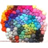 Felt balls mix colourful