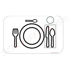 Placemat table setting for children ebook, Table setting with placemat