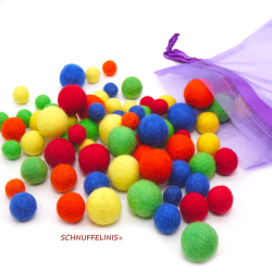 Felt balls colour mix