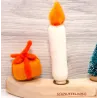 Bougies en feutre feutré, sans risque d'incendie