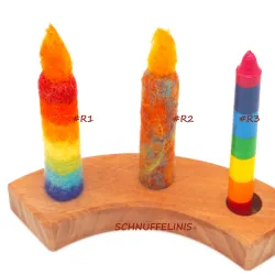 nostre candele di feltro, Candele lana di feltro, Bambini candele