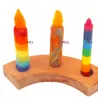 Felt candles felted, Felt candle wet felted, candle for toddler & kids