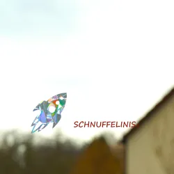 Rakete Sticker, Weltall Sonnenfänger, Regenbogen Lichteffekte