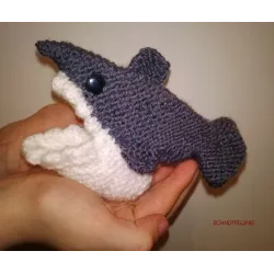 shark socks DIY knitting pattern Baby