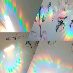 Set di 7 mongolfiere, acchiappasole arcobaleno per finestra set di 7