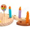 Felt candles felted, Felt candle wet felted, candle for toddler & kids