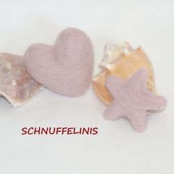 Felt hearts 4cm/1,57"
