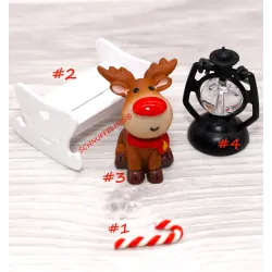 Set di 4 pezzi per accessori per feste di gnomi, panini per Babbo