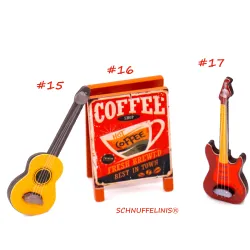 Miniatur Wichtel Gitarre, E-Gitarre Mini, MiniaturAkustik Gitarre