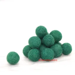 felt balls earth mix, different sizes felt balls, Baby mobile idea