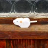 Wooden white mouse, toddler wood toy, wooden animals