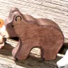 Wooden brown bear, toddler bear wood toy, wooden animals