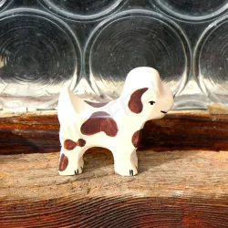 Wooden dog puppy, toddler puppy wood toy, wooden animals