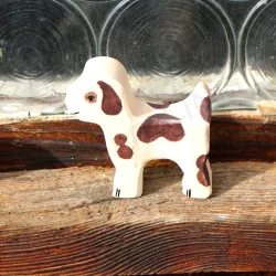 Wooden dog puppy, toddler puppy wood toy, wooden animals