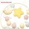 Filzkugeln Baby Mobile Vögel, Filz Vögelchen Baby Geschenk