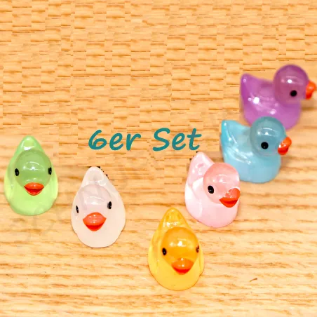 Miniatur Bade Entchen, Mini Ente Quietscheente Wichtel