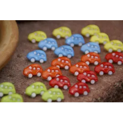 Boutons fraise mix., enfants motifs colorés Boutons Mix