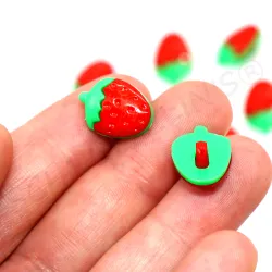 Kinder Knöpfe Erdbeere, bunte Knöpfe Beeren, Knöpfe Kinder basteln DIY