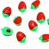 Boutons fraise mix., enfants motifs colorés Boutons Mix