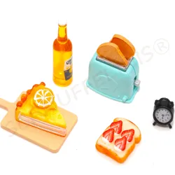 miniature toaster, per feste di gnomi, panini per Babbo