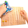 Number tracing board 1-10 with felt balls