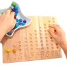 number boards 1 till 10, felt balls montessori, Number tracing board