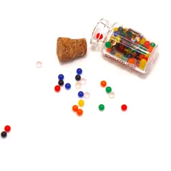 Bonbon Glas Miniatur Wichtel, Mini M&Ms, Puppenhaus Bonbons im Glas