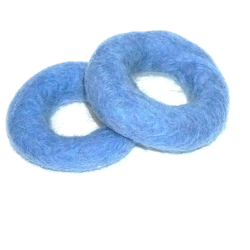 Felt rings rainbow 2sizes, Baby mobile DIY, cat toy felted