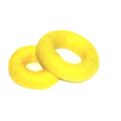Felt rings rainbow 2sizes, Baby mobile DIY, cat toy felted