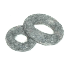 Felt rings rainbow 2sizes, Baby mobile DIY, cat toy felted