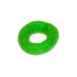 Felt rings rainbow 2sizes, Baby mobile DIY, cat toy felted