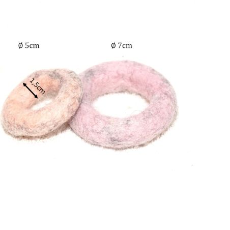 Felt rings rainbow 2sizes