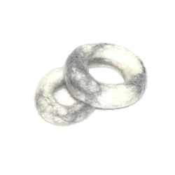 Felt rings rainbow 2sizes, Baby mobile DIY, cat toy felted